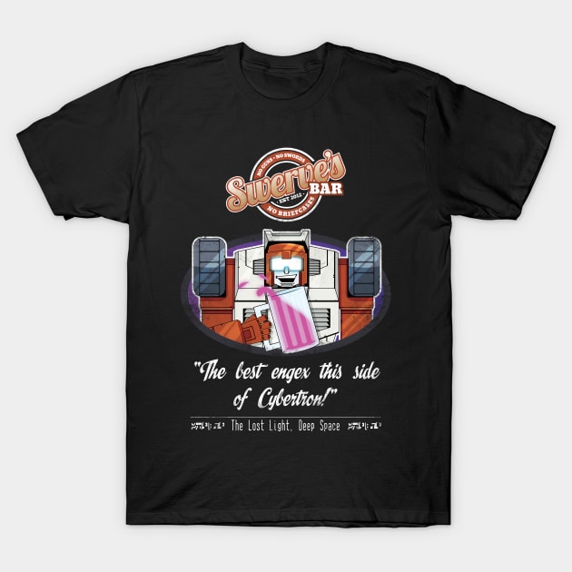 TF - Swerve's Bar (full) T-Shirt by DEADBUNNEH